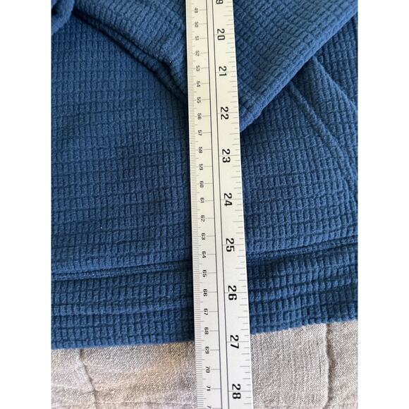 mack russo mens xl blue fleece 1/4 zip pullover kangaroo pocket sweatshirt nwt - Picture 6 of 7